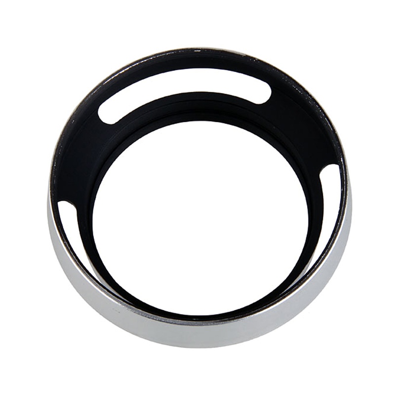 Will 40.5mm Aluminium Silver Lens Oblique Cover Internal thread Hood For Leica Slr #7