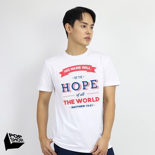 Tee - เสื้อยืดกราฟิก "Hope" ผู้ชาย Pop ShopS-5XL