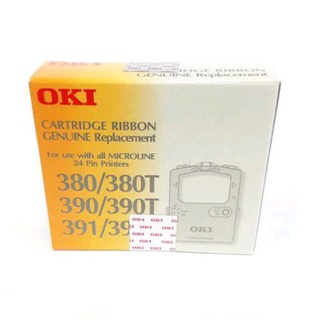 OKI RIBBON ML380/390/391 ผ้าหมึกตลับผ้าหมึกดอทเมตริกซ์ OKI สีดำ