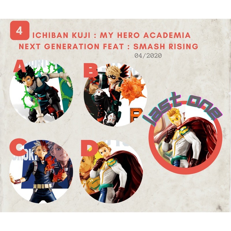 แท้???? My Hero Academia - Ichiban kuji Next Generation! feat : smash ...