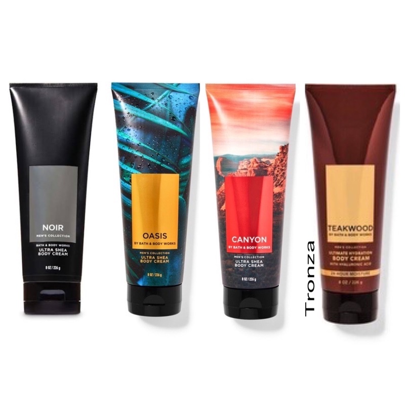 noir ,Teakwood,canyon,0asis bourbon Bath & Body Works body cream lotion โลชั่น ครีม for men