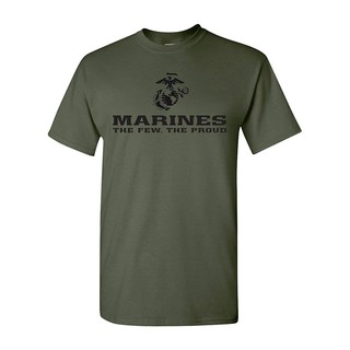 เสื้อยืดสีขาวเสื้อยืดแบรนด์ marines The Proud USMC สำหรับผู้ชายS-4XL