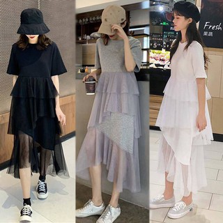เดรส S-2XL ย้อนยุค กระโปรงเค้ก กินกัน ประกบกัน นางฟ้า แต่งตัว Dresses