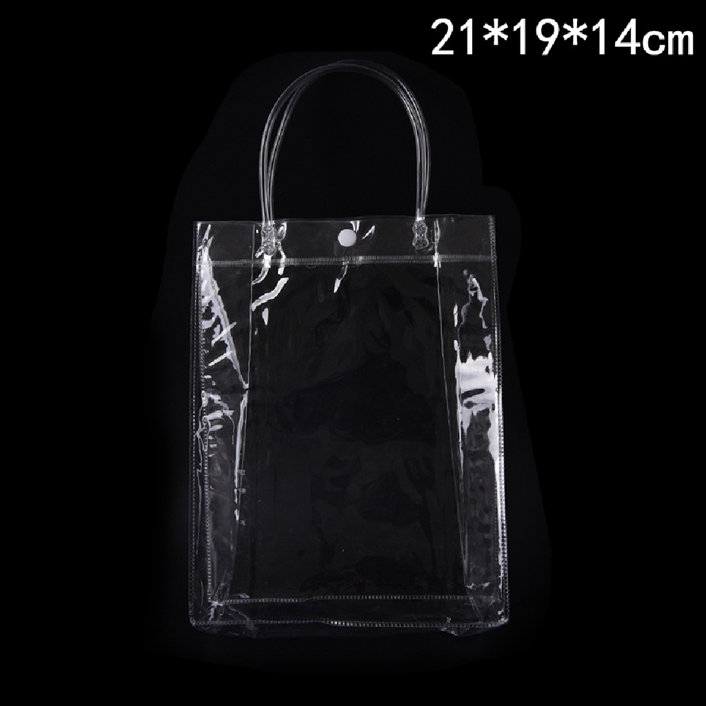 SUPER Clear-Transparent Tote Bags Handbag Plastic Women Shoulder Transparent Beach Bag HOT #8