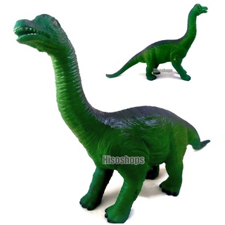 Brachiosaurus ไดโนเสาร์ โมเดลแบรกคิโอซอรัส สีเขียว ไดโนเสาร์คอยาว โมเดลยางสัตว์เหมือนจริง สีสันสวยงาม