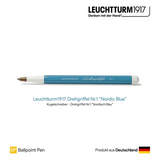 Leuchtturm1917 Drehgriffel Nr.1 "Nordic Blue" Ballpoint Pen - ปากกาลูกลื่นแบบบิด สีนอร์ดิคบลู