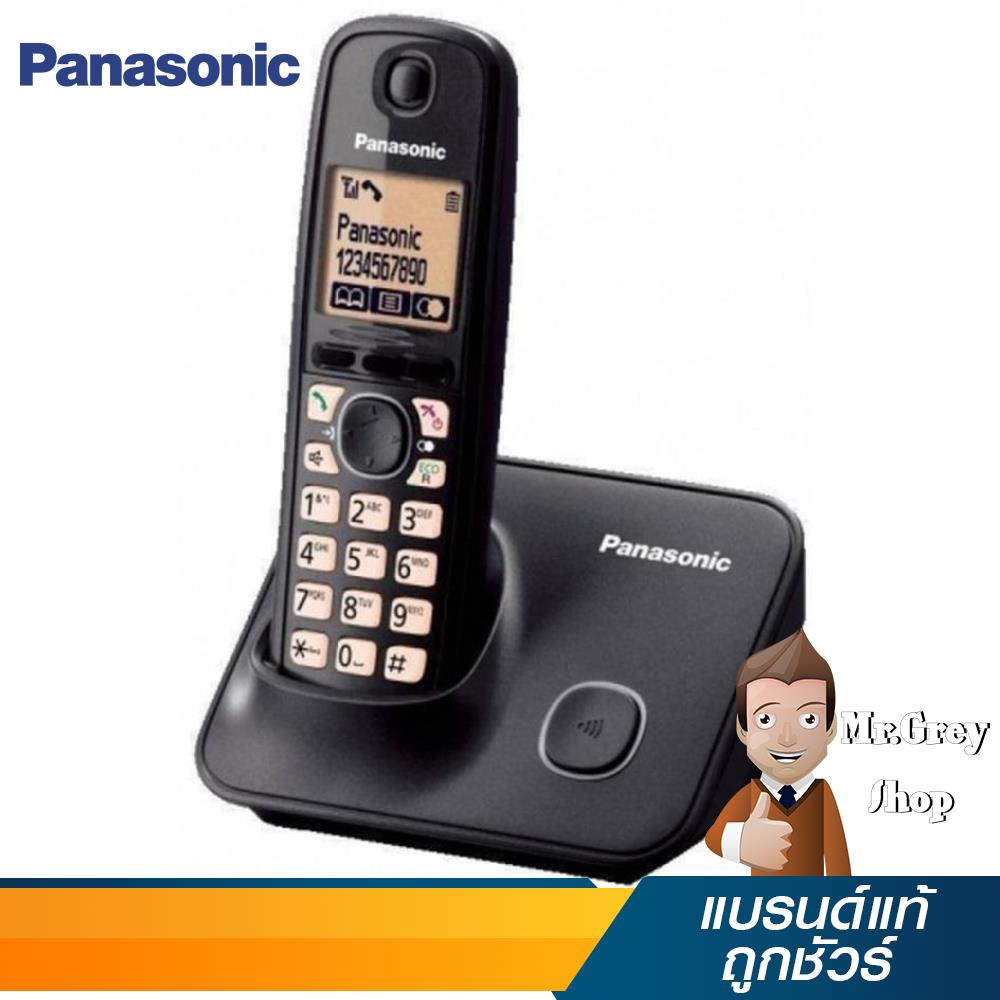 PANASONIC โทรศัพท์ไร้สายสีดำ รุ่น KX-TG3711BX B (2614)