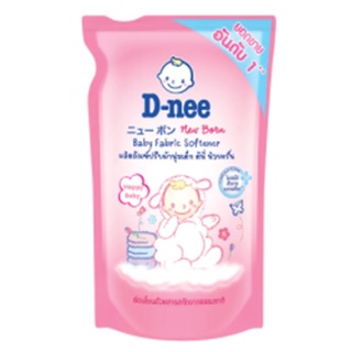 D-nee Baby Fabric Softener Pink 600 ml.ดีนี่น้ำยาปรับผ้านุ่มเด็กสีชมพู 600มล.