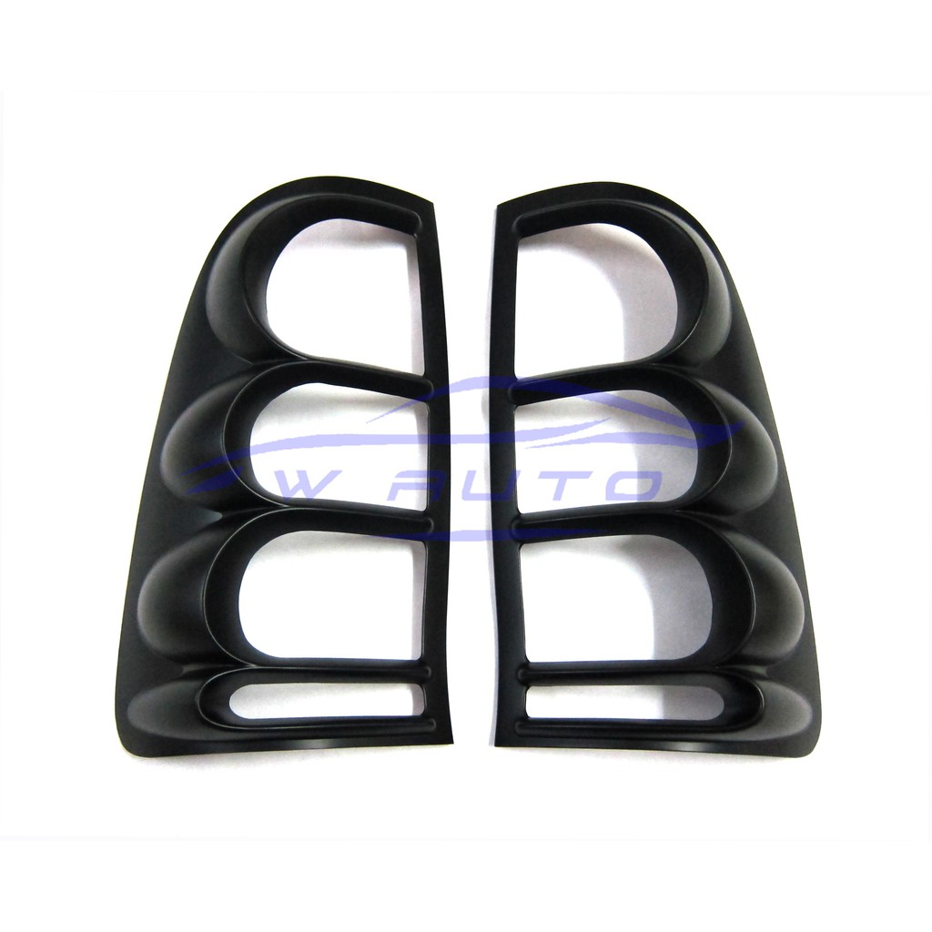 (1คู่) ครอบไฟท้าย รถกระบะ โตโยต้า วีโก้ 2005-2011 รุ่นเก่า สีดำด้าน TOYOTA HILUX SR5 MK6 VIGO ครอบไฟ