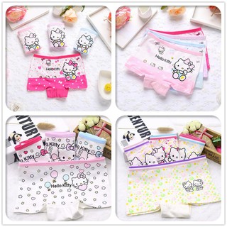 (การกวาดล้าง)กางเกงในเด็กhello kitty สีสุ่ม1/3/4ตัว