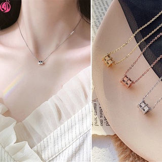 【xijing3】Simple diamond ring pendant necklace fashion female clavicle chain accessories jewelry 1pcs