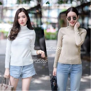 เสื้อไหมพรมคอเต่า รูปจริงงานขาย