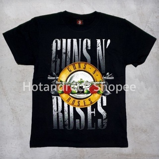 เสื้อยืดวงสีดำ Guns&amp;Roses TDM 1455 Hotandrock