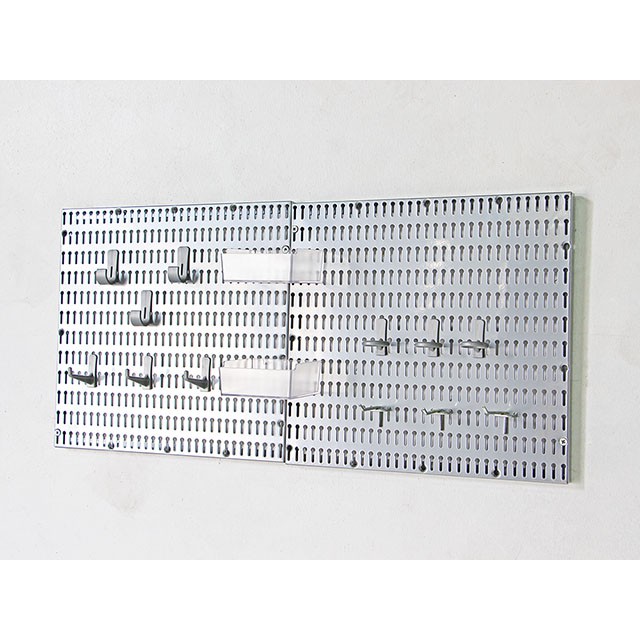 Metal Pegboard เพ็กบอร์ดเหล็ก ชุดแขวนเครื่องมือติดผนัง 80x38cm CNT DOS8016