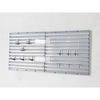 Metal Pegboard เพ็กบอร์ดเหล็ก ชุดแขวนเครื่องมือติดผนัง 80x38cm CNT DOS8016