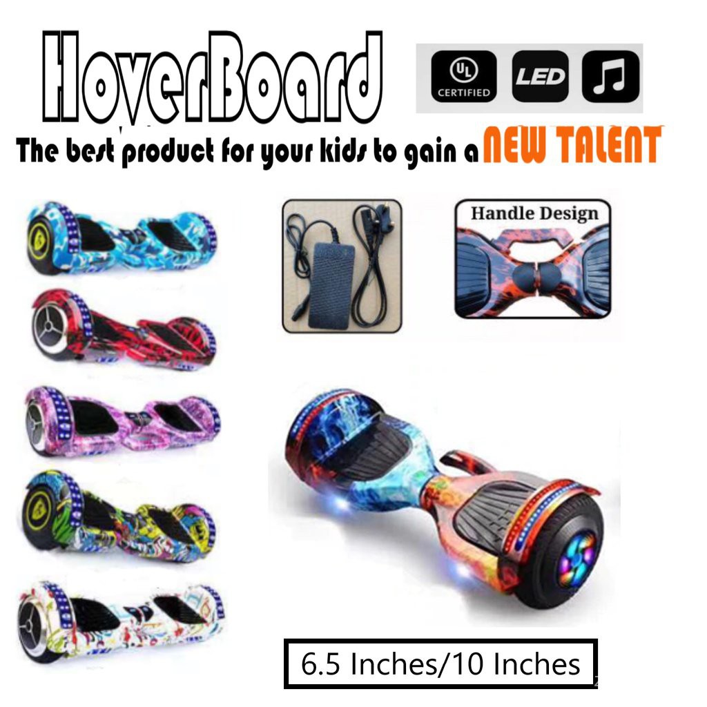 [Ready Stock] Self Balancing Hoverboard Scooter Glider With LED light