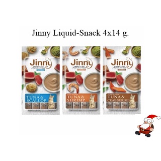 Jinny Liquid-Snack ขนมแมวเลีย แพ็ค 4x14 g.