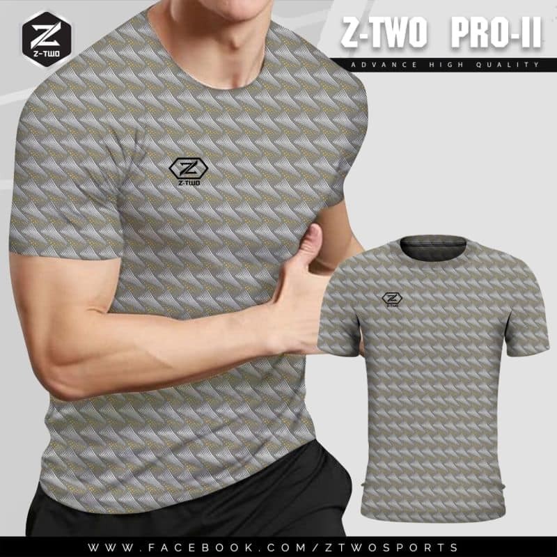 เสื้อกีฬา Z-TWO สีเทา