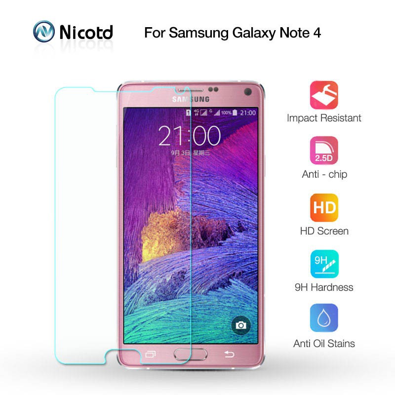ฟิล์มกระจกนิรภัย Samsung Galaxy Note 4