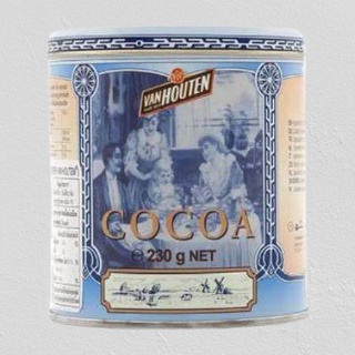 โกโก้ผง 100% แวน ฮูเต็น ขนาด 230 กรัม Cocoa Powder 100% Van Houten 230 g.