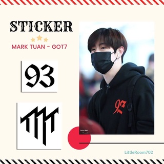 M2 สติกเกอร์ ไดคัท Mark Tuan GOT7  เนื้อ PVC  Sticker  สติ๊กเกอร์ xc3 xciii kpop MT