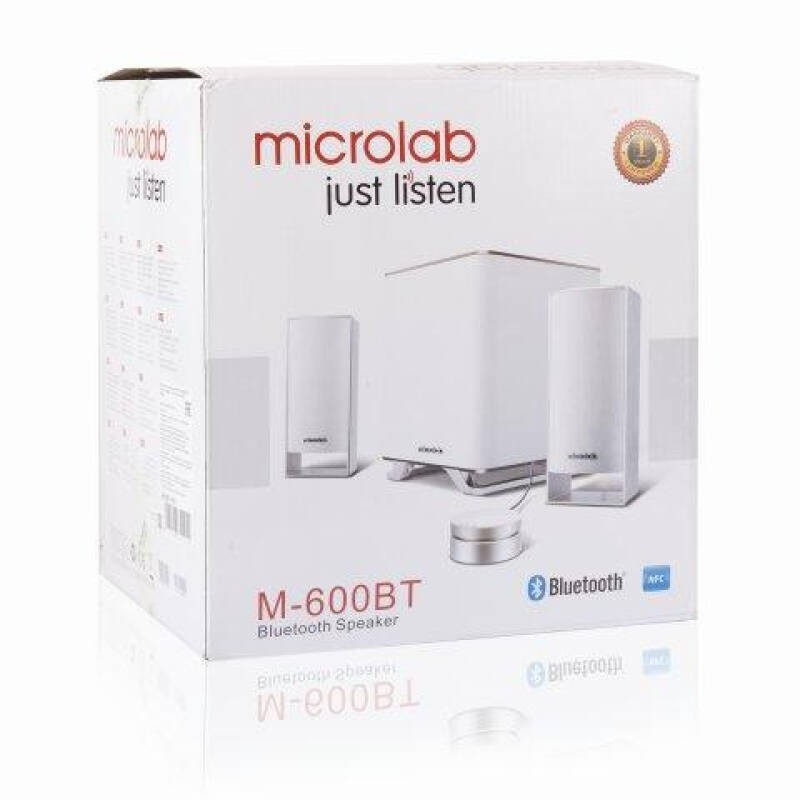Microlab M600BT Bluetooth Speakerโฉมใหม่ สีขาว/สีดำ Microlab ลำโพง (2.1CH)