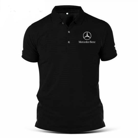 HD PRINTING BENZ MOTOR DESIGN 200GSM PREMIUM COTTON COLLAR SHIRT