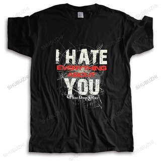 ใหม่ เสื้อยืดลําลอง แขนสั้น คอกลม พิมพ์ลาย THREE DAYS GRACE HATE BLACK แฟชั่นสําหรับผู้ชายสามารถปรับแต่งได้