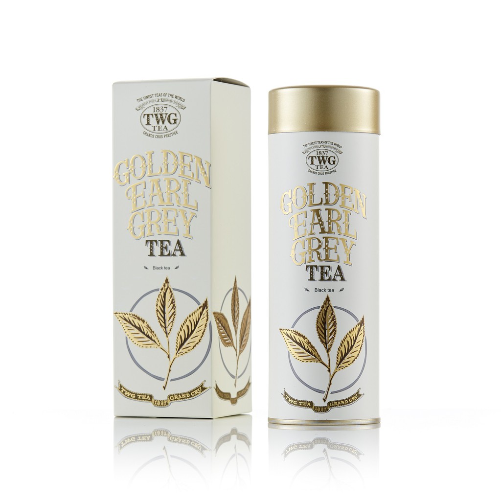TWG Tea Golden Earl Grey Tea Haute Couture Tea Tin Gift 100g / ชาทีดับเบิ้ลยูจี ชาดำ โกลเด้น เอิร์ล เกรย์ บรรจุ 100 กรัม