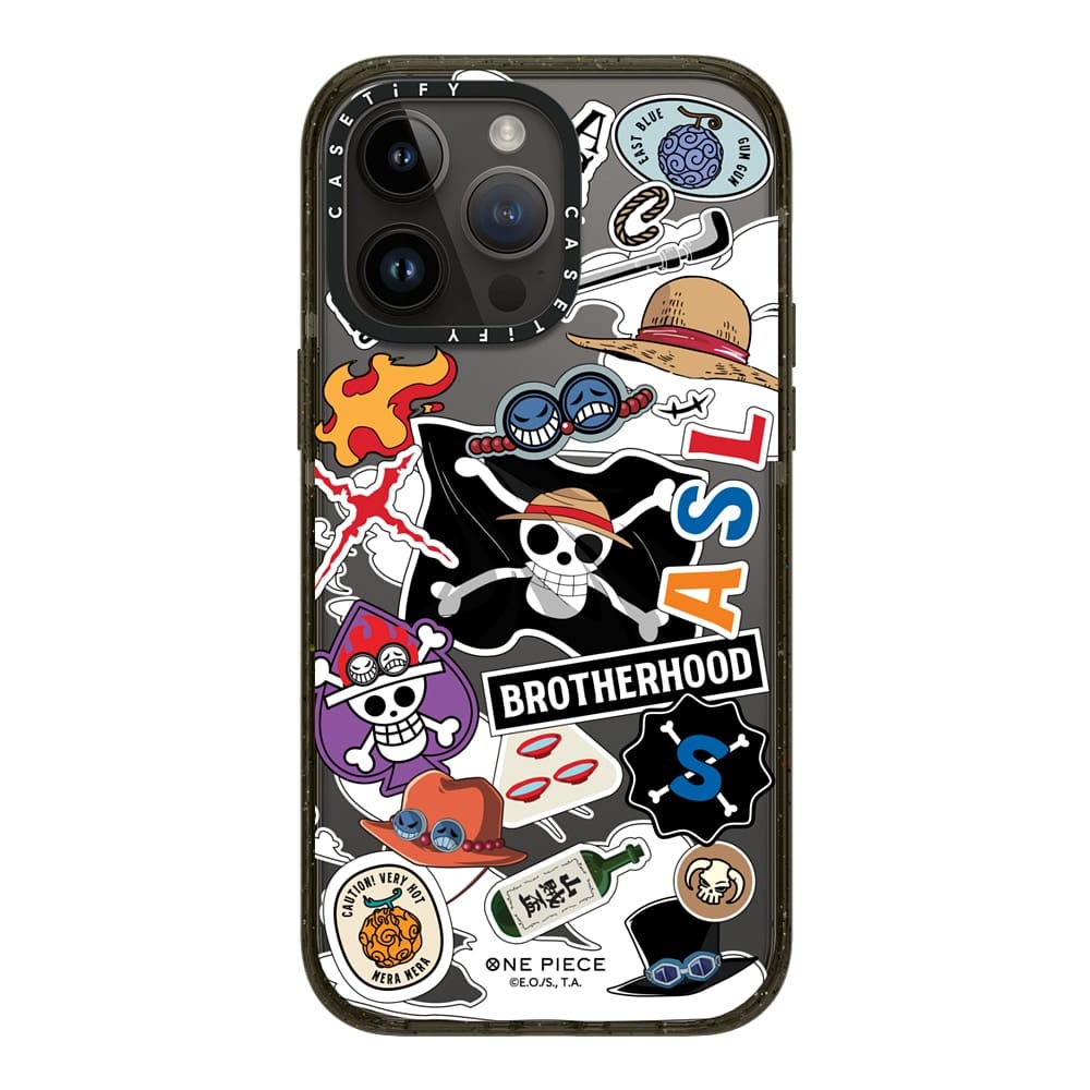 CASETiFY X ONE PIECE Brotherhood Sticker Case 14 Pro Max Impact