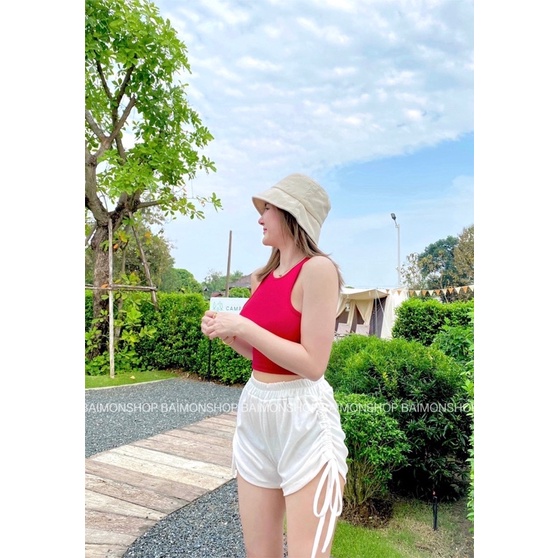 Java wa shop เสื้อกล้าม #เสื้อครอปสายฝอ งานผ้าร่องเล็กงานสวยมากๆ ใส่แล้วน่ารักสุดๆ  อก32-34″ ยาว 9″ สีตามรูป ราคา ถูกที่สุด ดีลบีเคเค แกลเลอรีภาพที่ 8