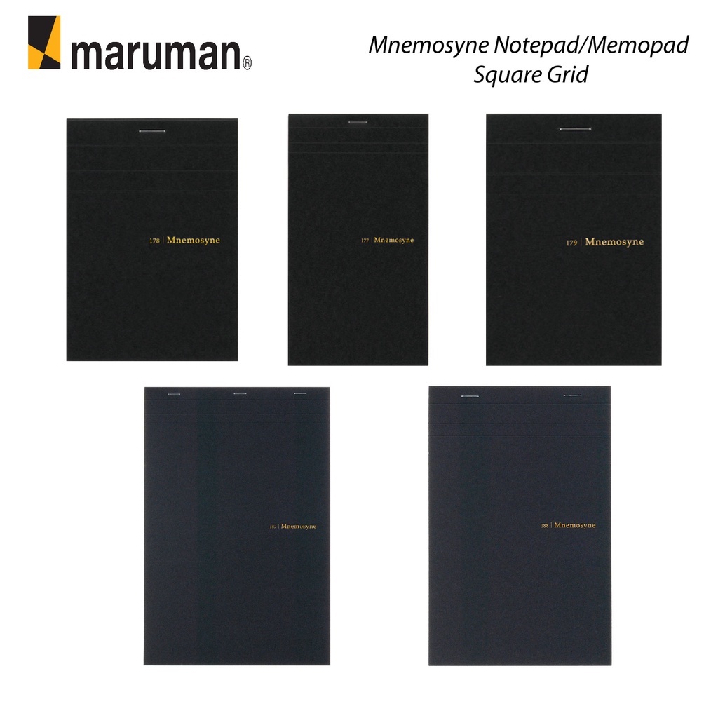 MarumanMnemosyne Notepad/Memopad Square Grid (B7/A7/A4/A5) N177A/N178/N179/N187A/N188A