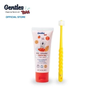 Gentles-tots ชุดฟันเเข็งเเรงสำหรับน้อง 1 ปี+ (ยาสีฟันเด็กสูตร kids + แปรง 360 องศา ขนนุ่ม มี 3 รุ่น)