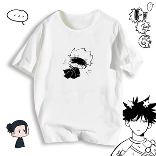 Anime Jujutsu Kaisen Gojo Satoru Comic Print Harajuku Style Loose T-shirt Short Sleeve