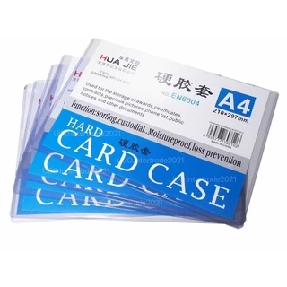 Cardcase เกรดพรีเมียม* แฟ้มเก็บเอกสาร ซองพลาสติกแข็ง ซองเอกสาร A4 วัสดุ PVC 350 mic แข็งแรง ใสกิ๊ง card case