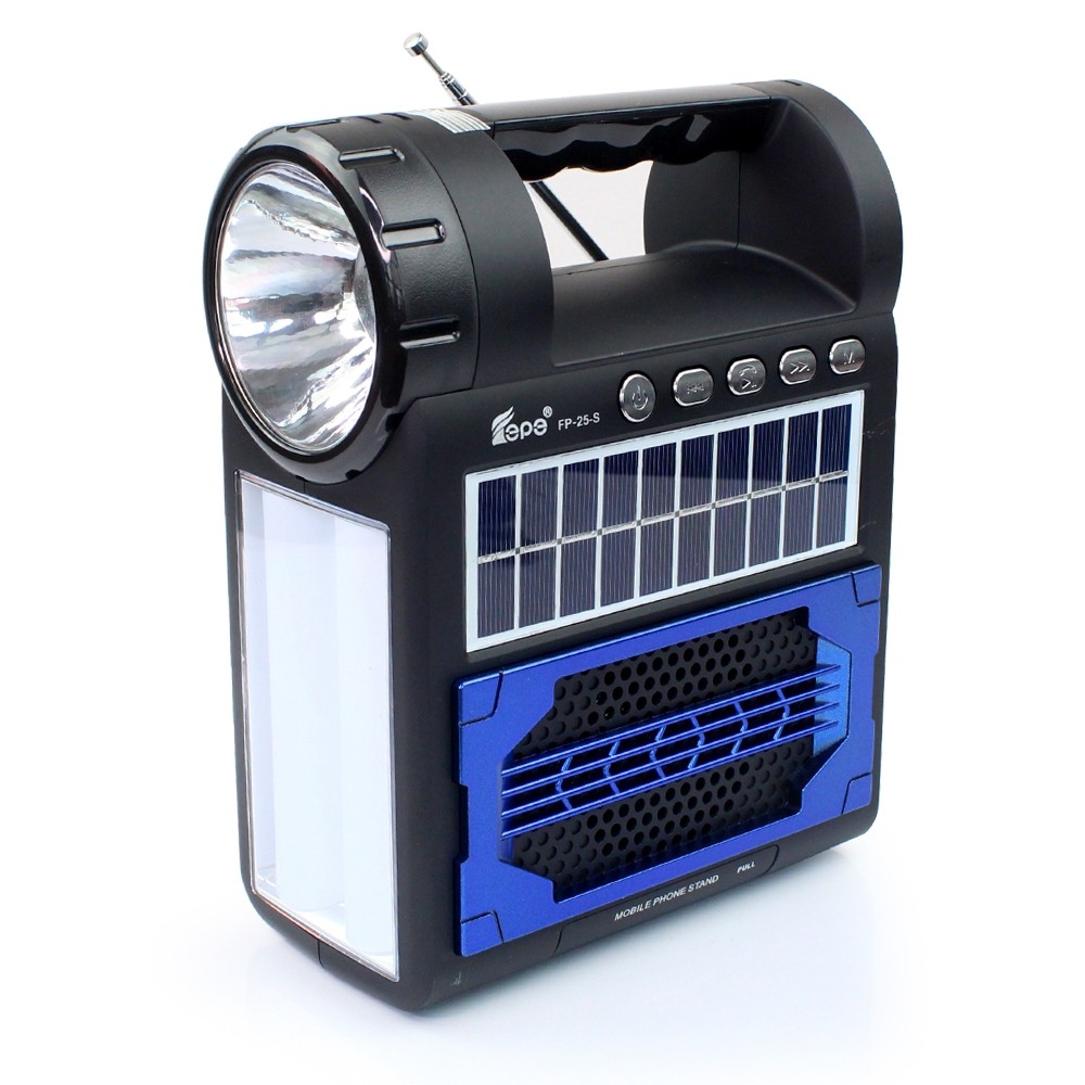 Telecorsa วิทยุคลาสสิค Fepe FP-25-S รุ่น Solar-radio-fm-usb-wireless-bluetooth-f25-s-02c-K3