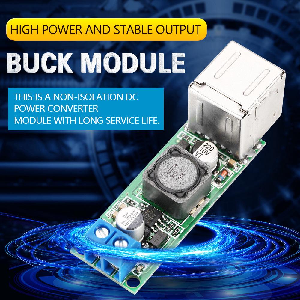 โมดูลDc - Dc แรงดันไฟฟ้า Step Down Buck 6-35 V To 5v 3a Dual Usb