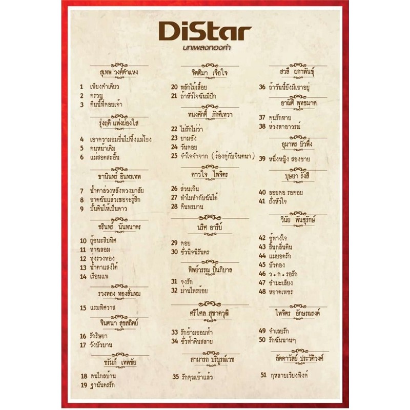 โกลเด้นซอง Golden Song เพลงลูกกรุง ทองคำ เครื่องเล่นเพลง musicbox สตริง