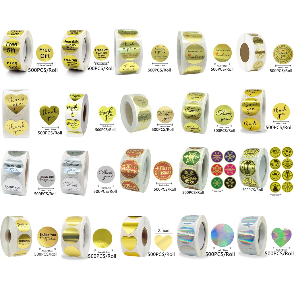Diy สติ๊กเกอร์ฉลากรูปหัวใจสีทอง 1 นิ้ว 500 ชิ้นสําหรับตกแต่งสมุดภาพ