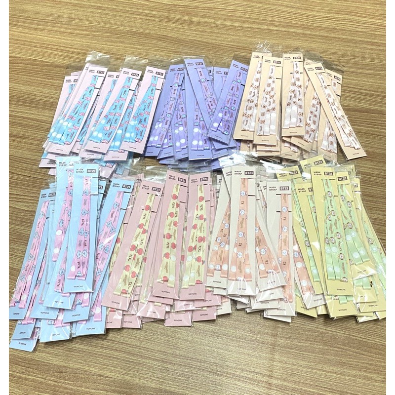 ของแท้พร้อมส่ง สายคล้องแมส BT21