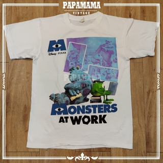 [ MONSTERS INC. ] The Monsters at Work Movie T-Shirt เสื้อการ์ตูน เสื้อหนัง เสื้อวินเทจ papamama vintage