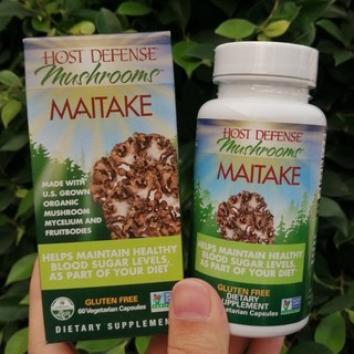 เห็ดไมตาเกะออแกนิค Host Defense® Organic Maitake Mushrooms™ 60 Vegetarian Capsules (Fungi Perfecti®)  ยับยั้งเนื้องอก