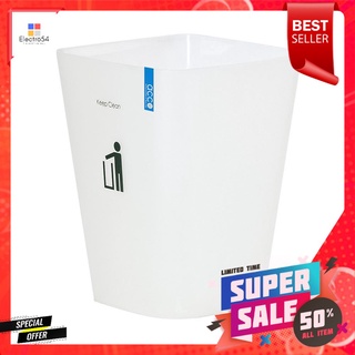 ถังขยะเหลี่ยม ACCO HH-224P 11 ลิตร สีขาวSQUARE DUSTBIN ACCO HH-224P 11L WHITE