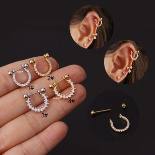 ต่างหูสแตนเลสยาว 8มม 1ชิ้น 20Gauge Stud Earrings