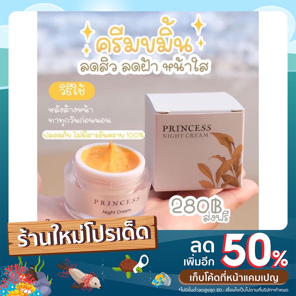 ครีมขมิ้น PRINCESS NIGHT CREAM