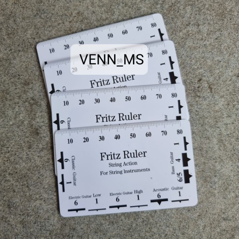 FRITZ RULER GUITAR STRING MEASURING TOOL STRING RULER