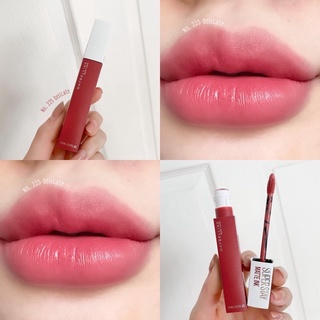 💘MAYBELLINE Super Stay Matte Ink City Edition Liquid Lipstick #225 💘 เนื้อบางเบา ไม่หนักปาก ไม่ตกร่อง สีสดชัด