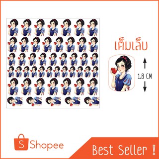 สติ๊กเกอร์ติดเล็บลอกลายน้ำลายเจ้าหญิงแบบเต็มเล็บ - สโนไวท์  PNS019