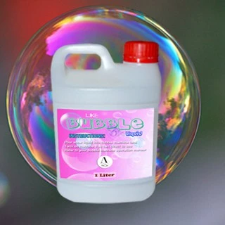 น้ำยาฟองสบู่สีรุ้ง รุ่นพิเศษ สำหรับเครื่องทำฟองสบู่ 1 ลิตร (bubble liquid)