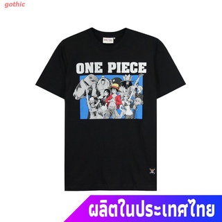 gothic เสือยืดผู้ชาย เสื้อบอดี้โ Power 7 Shop เสื้อยืดการ์ตูน ลาย วันพีช ลิขสิทธ์แท้ One Piece T-shirts (OP-037) Casual